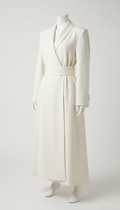 robe structurée viscose blanc ciselé